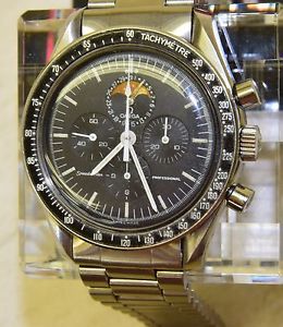 Vintage Chronograph watch with date and Moonphase functions, used