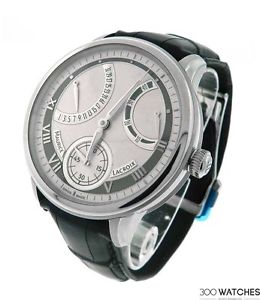 Men's Stainless Steel Maurice Lacroix Masterpiece Retrograde Power Reserve Watch