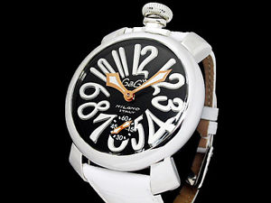 Auth GaGa MILANO Manuare 48mm 5010.06 SS Hand-Winding Men's Watch(28.4.12)