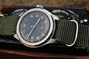 Cyma British Military WWW2 Dirty Dozen 38mm Gents Vintage Watch On Nato Strap
