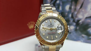 ROLEX YACHT-MASTER Ladies 18K Gold & Steel  169623 Y Serial
