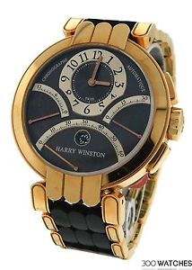 Harry Winston Premier Excenter 18k Rose Gold Watch