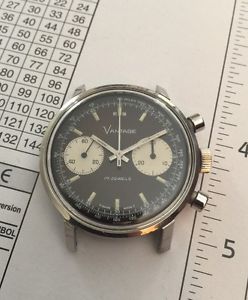 Vintage Vantage Poor Man's Carrera " Panda " Chronograph Watch Brown Tropical