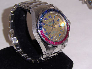 NEW! COSC Invicta Reserve 5122 Meteorite Ruby Sapphire 
