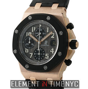 Audemars Piguet Royal Oak Offshore Rubber Clad 42mm 18k Rose Gold 25940OK B+P