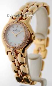 Bertolucci Ladies Watch Vir Diamond 18K Yellow Gold MOP