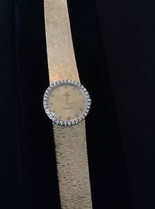 Vintage Concord Gold Diamond Bezel Watch