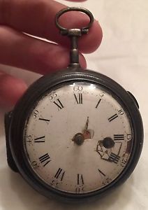 Simon De Charmes 1680 Verge Fusee Oignon Pocket Watch Tulip Pillars Needs Work!