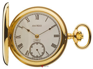 9ct Gold Pocket Watch Polished Full Hunter with 17 Jewel Mechanical Movement