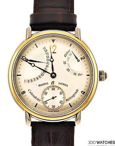 Maurice Lacroix Masterpiece Retrograde MP7068-PS101-190 18k Yellow Gold Watch