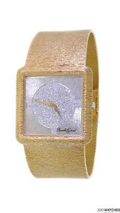 Men's Bueche Griod 18K Yellow Gold Manual Diamond Watch