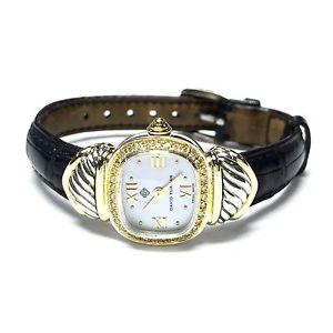 Authentic DAVID YURMAN Ladies Watch w/ DIAMONDS 925 Sterling Silver & 14K Gold