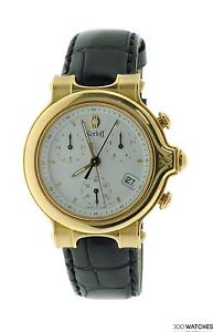 Men's Korloff 18K Yellow Gold Chrono Date Watch