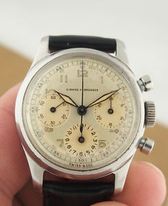 Girard Perregaux Chronograph Three Register Watch Vintage