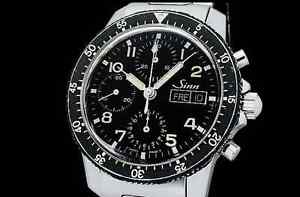 Auth Sinn 103.B.SA.AUTO Chronograph Day-Date SS Auto Men's Watch(S Z4221)