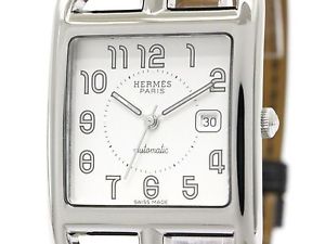 Polishd HERMES Cape Cod Double Tour Steel Automatic Mens Watch CC1.710 (BF100360