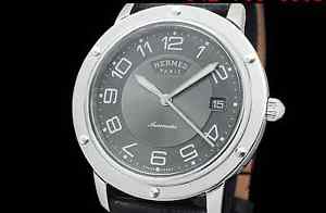 Auth HERMES Clipper CP2.810 SS Auto Men's Watch(S A3325)