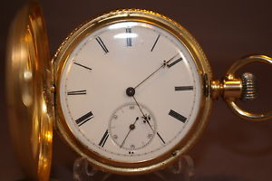 1889 Borel & Courvoisier PW, RARE, 15J, 18-S, 14 Kt. A.W.Co. Fancy H-Case, Runs