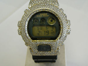 10 K  SOLID GOLD AND 5CT+  NATURAL DIAMONDS CASIO G-SHOCK  SPECIAL ORDER $5700