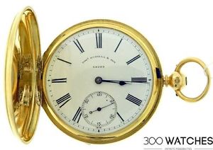 Thomas Russell '&' Son 18k Rose Gold Manual-Mechanical Vintage Pocket Watch