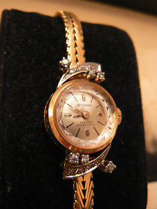Antique Belle Epoque 18 Kt Gold Diamond Cocktail watch Vintage Jewellery