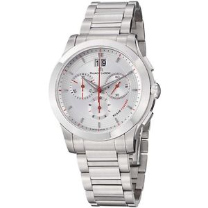 Maurice Lacroix Men's MI1087-SS002130 Miros Silver Chronograph Dial Watch