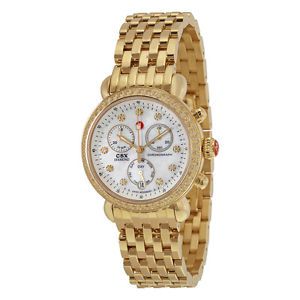 MICHELE CSX-36 Day Diamond Gold-plated Ladies Watch