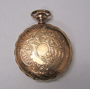 American Waltham 1883 14k Gold Pocket Watch Hunting Double Case