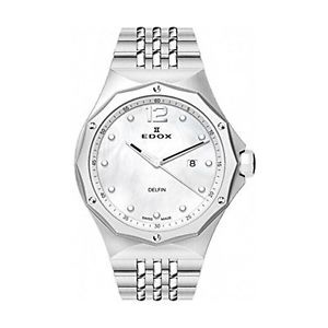 Edox Women's 54004 3M NAIN Delfin Analog Display Swiss Quartz Silver Watch