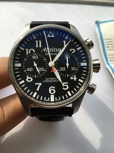 MENS ALPINA GENEVE STAR TIMER PILOT LIMITED EDITION CHRONOGRAPH WATCH AL860X4SP6