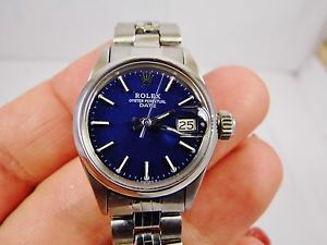 orologio rolex lady date acciaio automatico ref. 6519