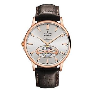 Edox Men's 85021 37R AIR Les Bemonts Analog Display Swiss Automatic Brown Watch