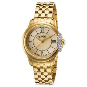 Women's Bellecombe Diamond Gold-Tone Stainless Steel and Dial