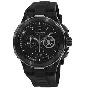 Concord Men's 0320191 C2 Black Dial Chronograph Swiss Automatic Watch