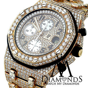 ROSE GOLD Audemars Piguet Royal Oak Offshore 44 m 18K  Custom Diamonds watch