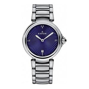Edox Women's 57002 3M BUIN LaPassion Analog Display Swiss Quartz Silver Watch