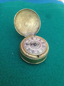 pocket watch oignon Jarate london circa 1650 verge 17 th,working