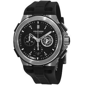 Concord Men's 0320188 C2 Black Dial Chronograph Swiss Automatic Watch