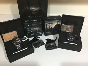 Very Rare pair of Batman Vs Superman Watches By police with matching serial #s
