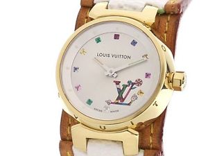 LOUIS VUITTON LV Takashi Murakami HANDS Tambour Q12131 Quartz Wristwatch Watch
