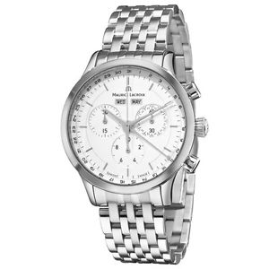 Maurice Lacroix Men's LC1008-SS002130 Les Classiqu Silver Dial Chronogragh Watch