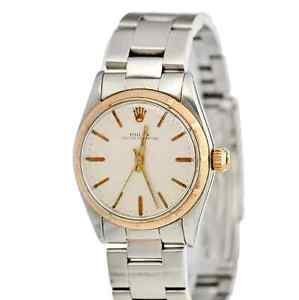 Rolex Oyster Perpetual steel and 18k rose gold Ref. 6549. Boxed