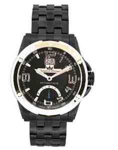 Yonger & Bresson Men's YBH 8322-07 M Automatic Rose-Gold Black Steel Watch