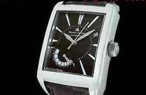 Auth MAURICE LACROIX Pontus Rectangular PT6157 SS Auto Men's Watch(S A4355)