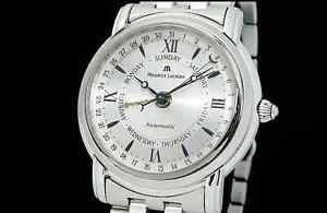 Auth MAURICE LACROIX Masterpiece Five Hands 27792 SS Auto Men's Watch(S A3927)