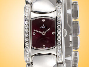 Ebel Beluga Manchette Stainless Steel / Diamonds Ladies Watch Retail: $5,610