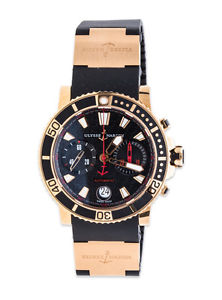Ulysse Nardin Marine Diver Chronograph 18K Rose Gold 8006-102-3A/926