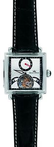 Yonger and Bresson Men's YBH 8304L-05 Automatic Black Crocodile Calfskin Watch