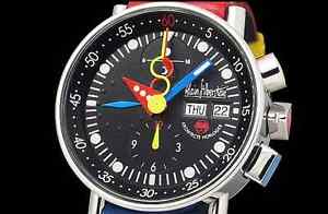 Auth Alain Silberstein Chrono Bauhaus LW05100 SS Auto Men's Watch(S A5002)
