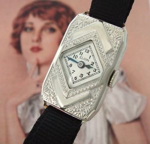 Ladies' Exceedingly Rare & Beautiful Elgin Arts & Crafts Wrist Watch - SERVICED